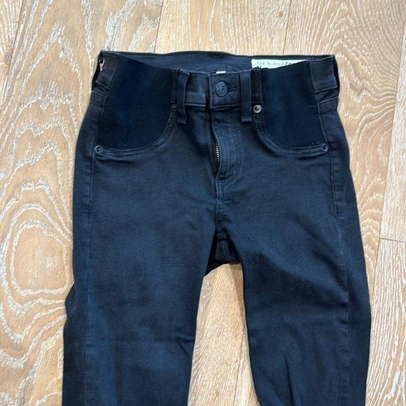 Rag & bone Distressed Black Legging Skinny Jeans - Picture 5 of 12